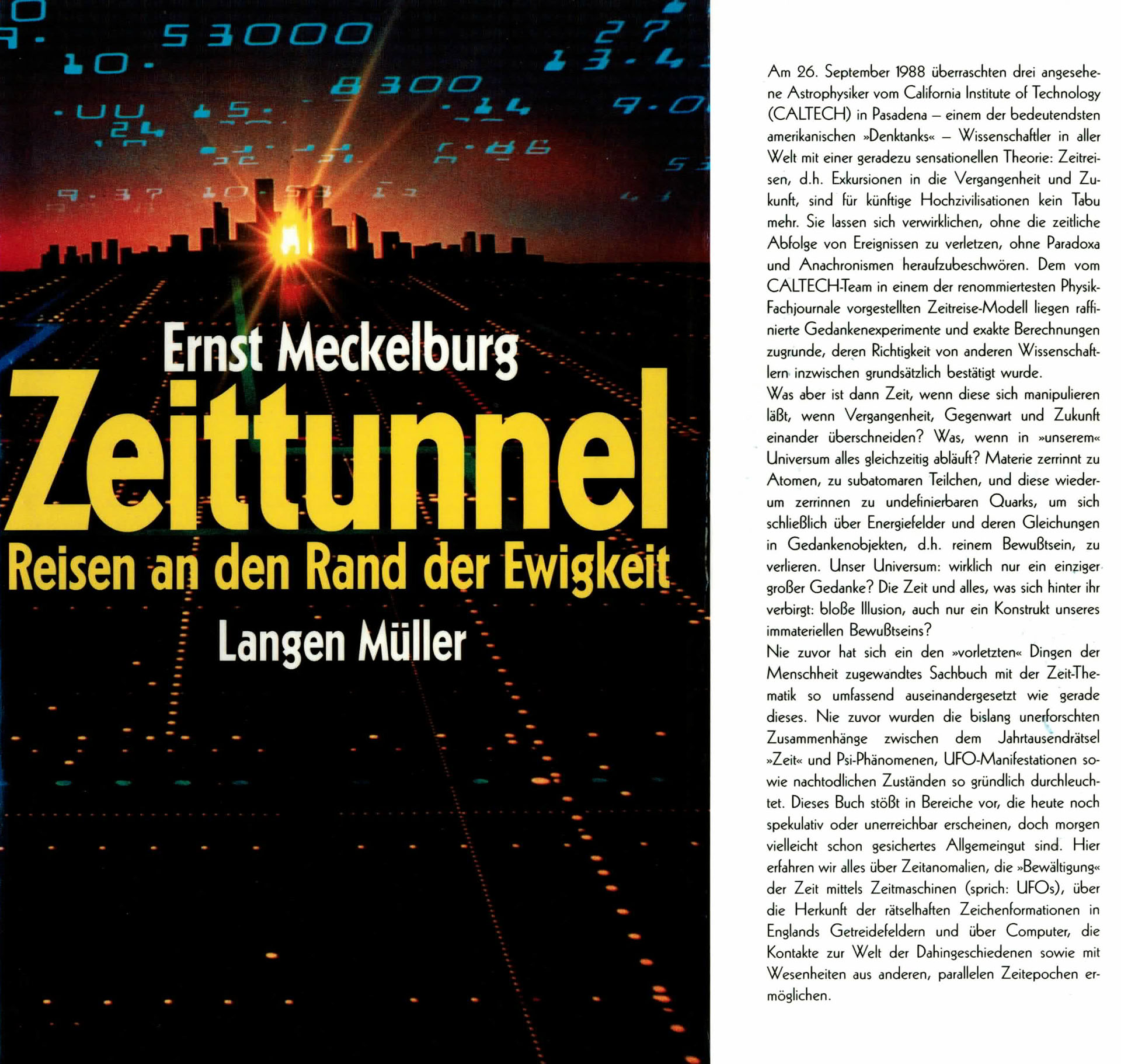 Zeittunnel - Reisen an den Rand der Ewigkeit - Meckelburg, Ernst